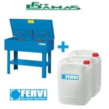 KIT FERVI VASCA DI LAVAGGIO DOPPIO USO + LIQUIDI LAVAPEZZI  ART. KIT 0194